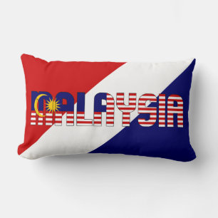 Traum in Farbe mit der patriotischen Flagge Malays Lendenkissen