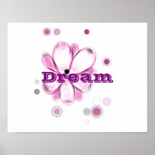 Traum Inspiration Custom Blume Art Poster