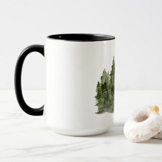 Traum Plan Mach Aquarell Wald Tasse