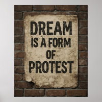 Traum & Protest | Urban Street Art Motivierend