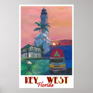 Traum-Reise-Plakat Key Wests Florida südlichstes Poster