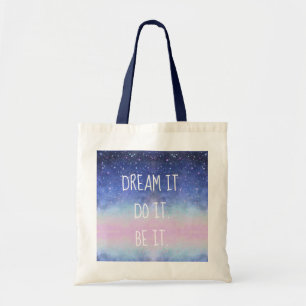 Traum tut es ihn sei es Starry Tragetasche