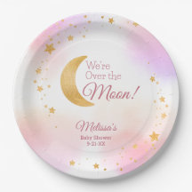 Traum über dem Mond Pink Girl Baby Dusche