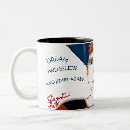 Traum und glauben Sie Zweiton 11oz Tasse