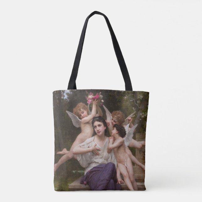 Traum vom Frühling, Rêve de Printemps von Bouguere Tasche (Rückseite)