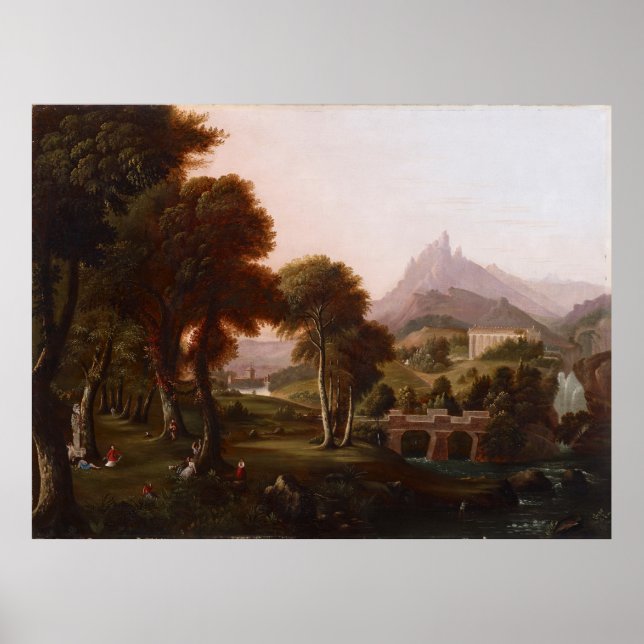 Traum von Arcadia (1838) — Thomas Cole Poster (Vorne)
