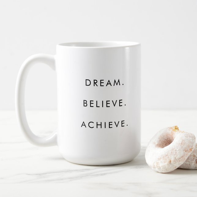 Traum von Kundenerfolg glauben erreichen Kaffeetasse (Mit Donut)