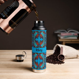 Traum von Schmetterlingen Emblem Personalisiert Trinkflasche