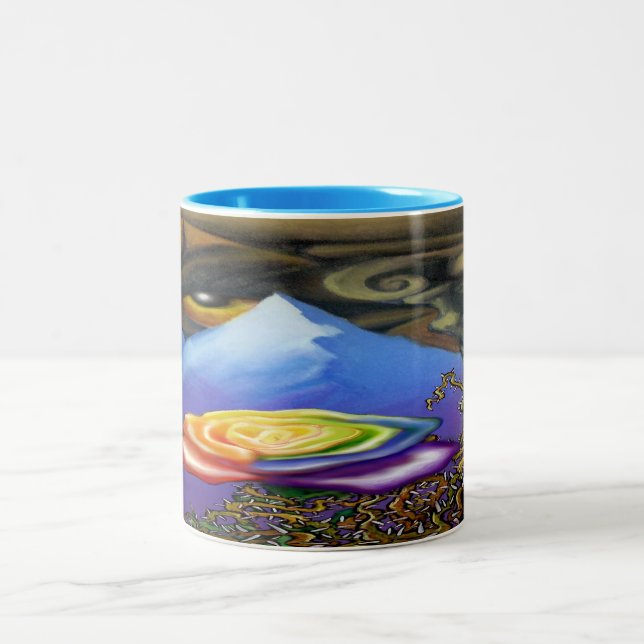 Traum Zwei-Tone-Tasse Zweifarbige Tasse (Mittel)