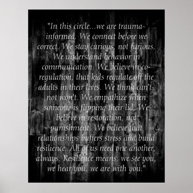 Trauma-Informierte Zitate Poster (Vorne)