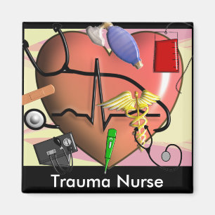 Trauma-Krankenschwester-Kunst-Geschenke Magnet