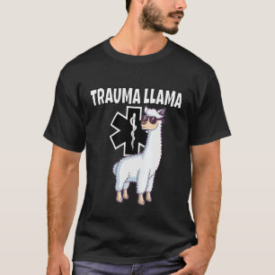Trauma Lama EMT Sanitäter Rettungsdienst T-Shirt