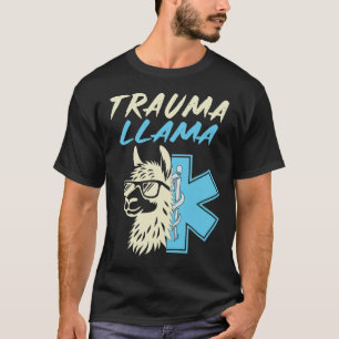 Trauma Lama Lustiges EMS EMT Sanitäter Pflege T-Shirt