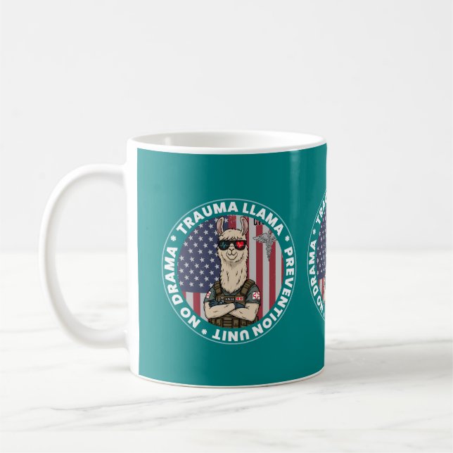 Trauma Llama EMS Médicale Mug - Infirmières paramé (Gauche)