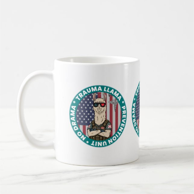 Trauma Llama EMS Médicale Mug - Infirmières paramé (Gauche)