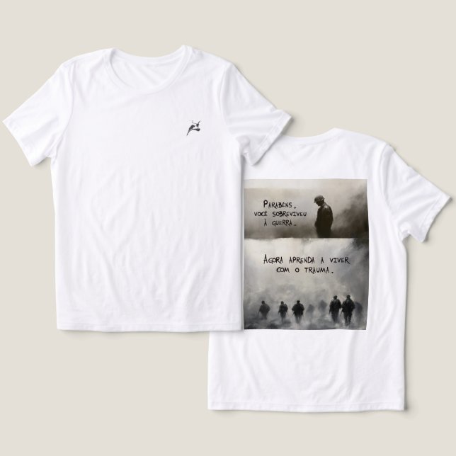 Trauma (Modelo II) Tri-Blend Shirt (Design Vorderseite & Rückseite)