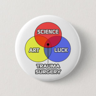 Trauma Operation .. Science Art Luck Button