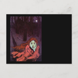 Traumareise mit Angst Postkarte