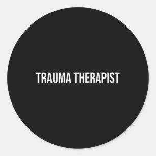 Traumatherapeut Psychische Gesundheit Runder Aufkleber