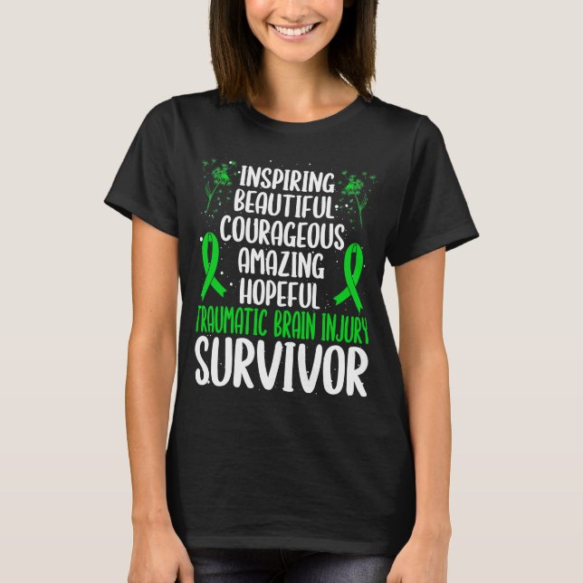 Traumatic Brain Injury Awareness Movement TBI T-Shirt (Vorderseite)
