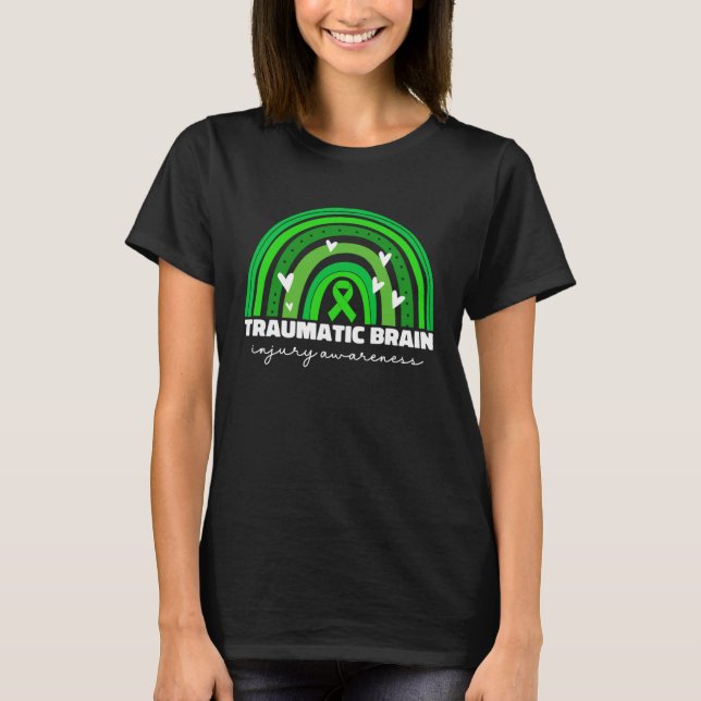 Traumatic Brain Injury TBI Awareness Rainbow For W T-Shirt (Vorderseite)