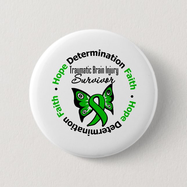 Traumatic Brain Injury v2 Button (Vorderseite)