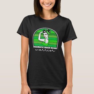 Traumatic Brain Injury Warrior For Women TBI Aware T-Shirt