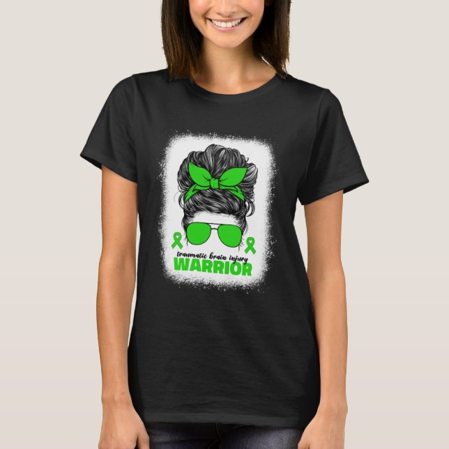 Traumatic Brain Injury Warrior for Women TBI Aware T-Shirt (Vorderseite)