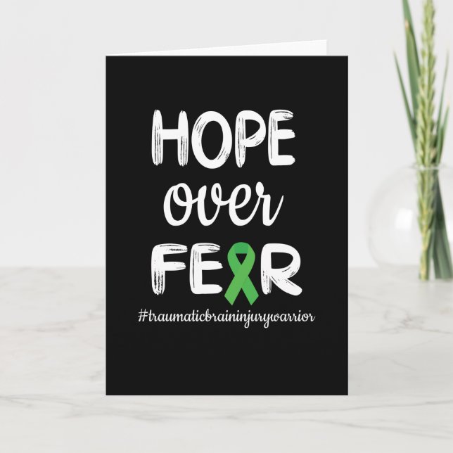Traumatic Brain Injury Warrior TBI Awareness Gesch Karte (Vorderseite)