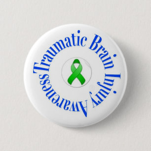 Traumatischer Hirnverletzung-Bewusstseins-Knopf Button