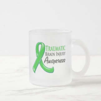 Traumatisches Brain Injury Awareness Ribbon Mattglastasse