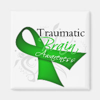 Traumatisches Brain Injury Injury Awareness Ribbon