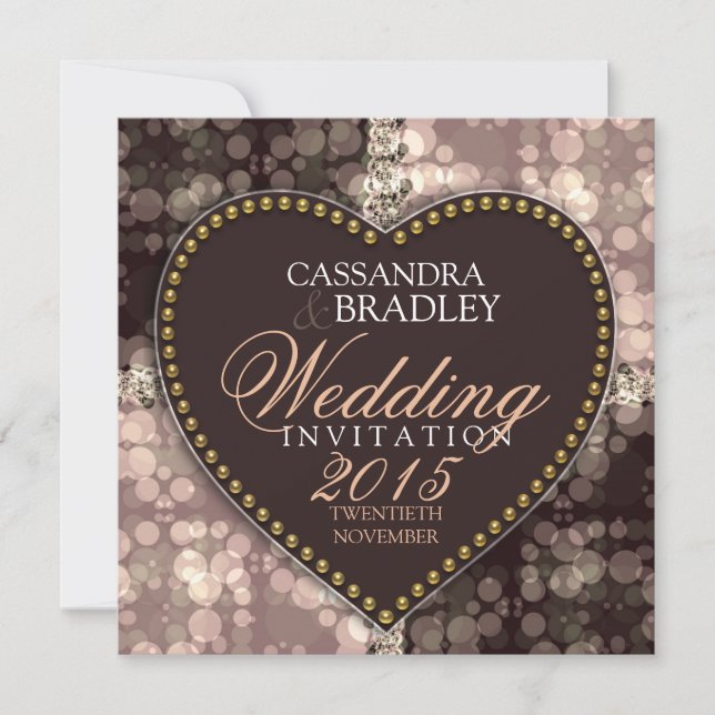 Traumbläschen Schokolade Hochzeitseinladungen Einladung (Vorderseite)
