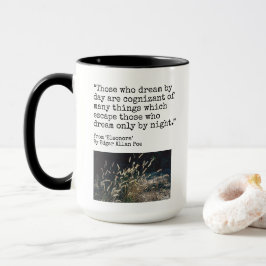 "Traumby Day", Zitat von Edgar Allen Poe, Tasse