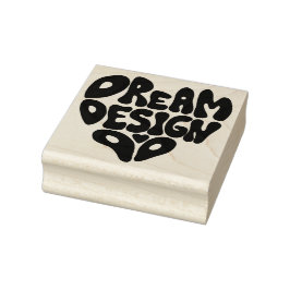 Traumdesign macht Handschrift Typografie Gummistempel
