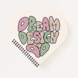 Traumdesign macht Handschrift Typografie Notizbuch