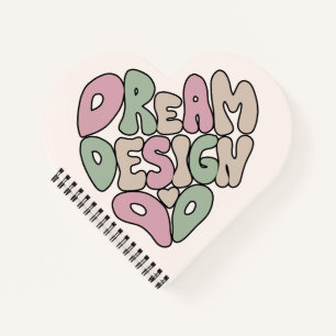Traumdesign macht Handschrift Typografie Notizbuch