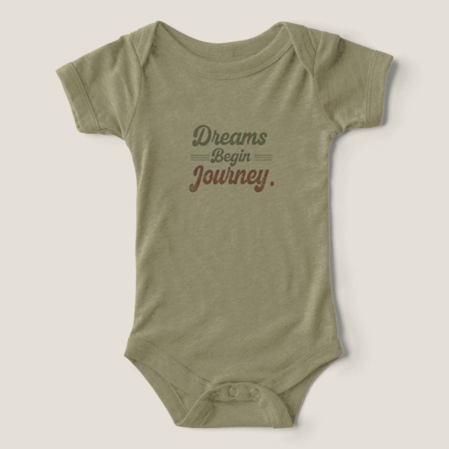 Träume Begin Journey T - Shirt (Design Vorderseite)