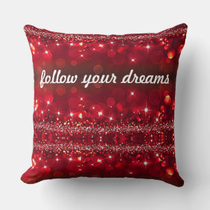 Träume beginnen hier, folgen Sie Ihren Träumen Thr Kissen