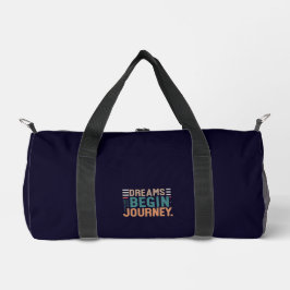 Träume Beginnen Reise Print Cut Nähtasche Duffle Bag