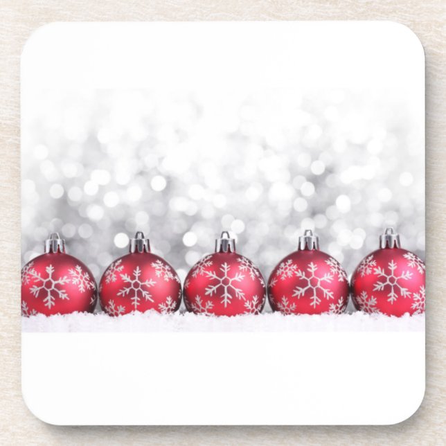 TRÄUME DES WEIHNACHTEN UNTERSETZER MIT ORNAMENS (Vorderseite)
