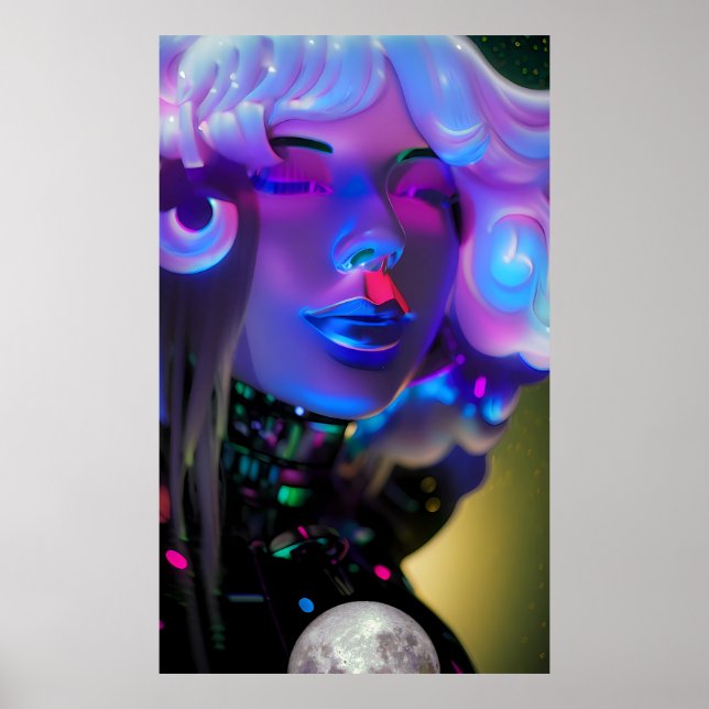 Träume einer Stimmung So Blue - Ken Gage Art Poster (Vorne)