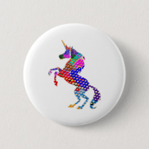 Träume EINHORN Natur-n Button