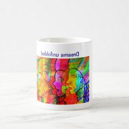 Träume entfaltet sich kaffeetasse