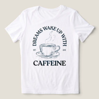 Träume erwachen mit Koffein – Kaffeeliebhaber Tri-Blend Shirt