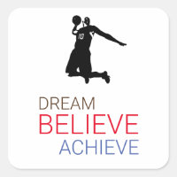 Träume glauben erreichen Basketball