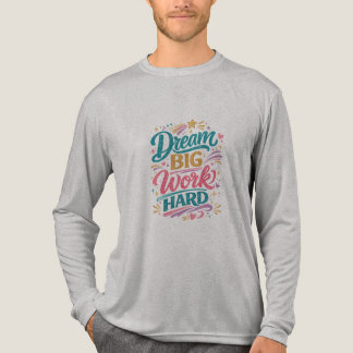 Träume groß Arbeitswut Inspirierendes Design T-Shi Tri-Blend Shirt