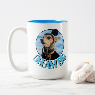 "Träume groß" Carlos B. Dog Zweifarbige Tasse