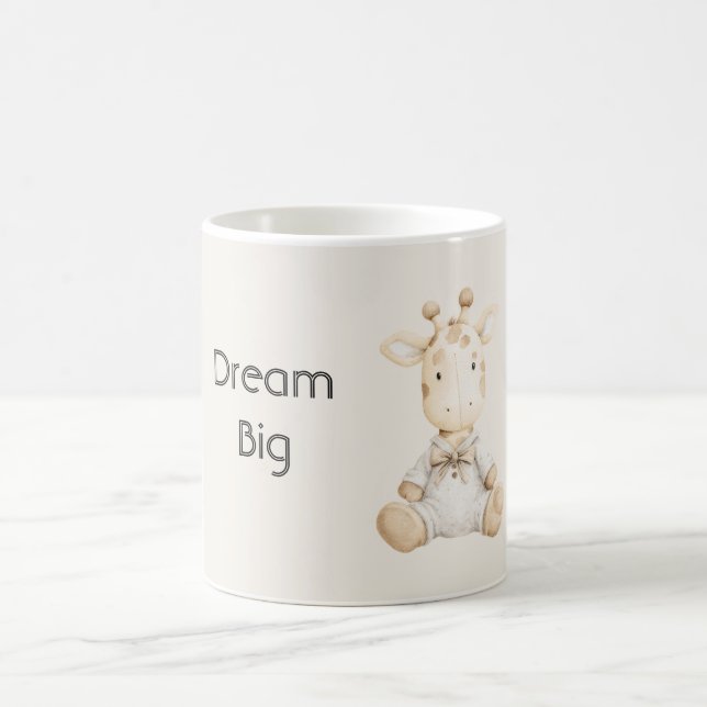 Träume groß Giraffe Kaffeetasse (Mittel)