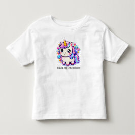 Träume groß, kleiner Einhorn – Kawaii Mädchen T-Sh Kleinkind T-shirt